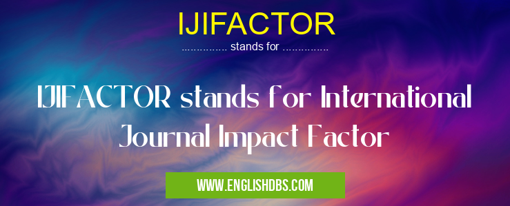 IJIFACTOR
