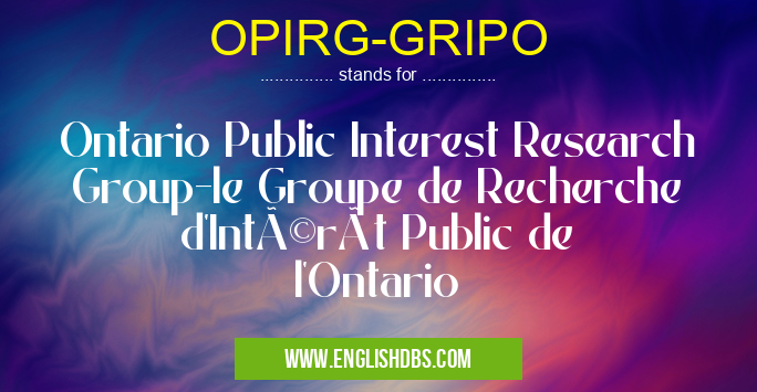 OPIRG-GRIPO