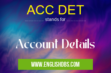 ACC DET