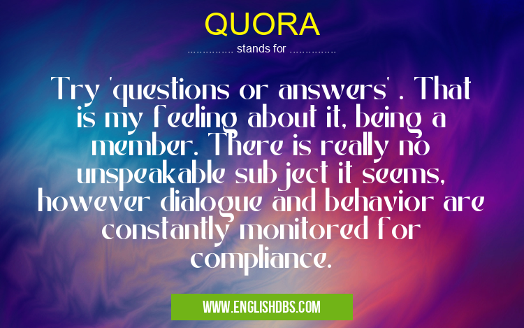 QUORA
