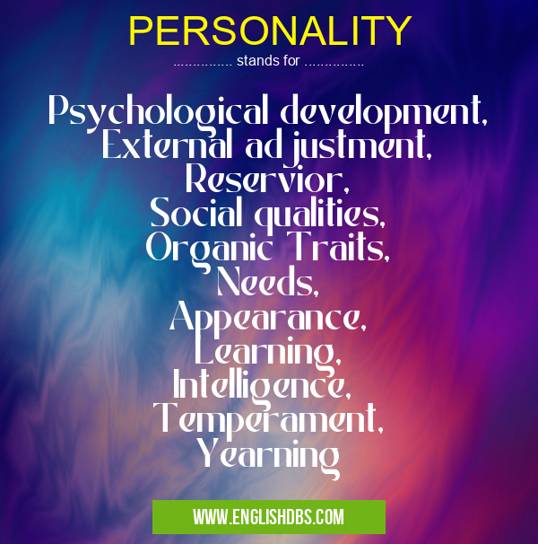 PERSONALITY