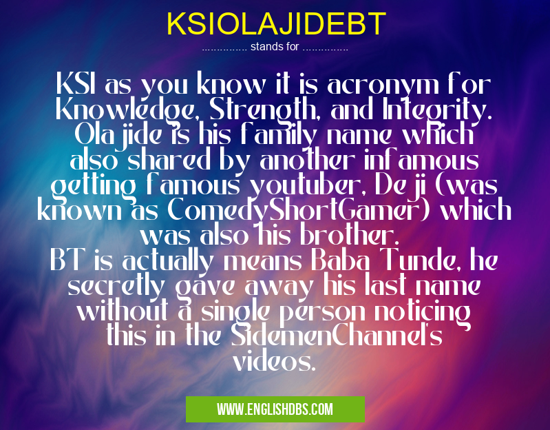KSIOLAJIDEBT