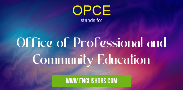 OPCE