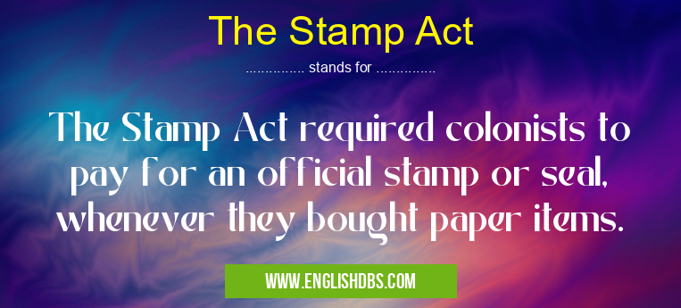 The Stamp Act