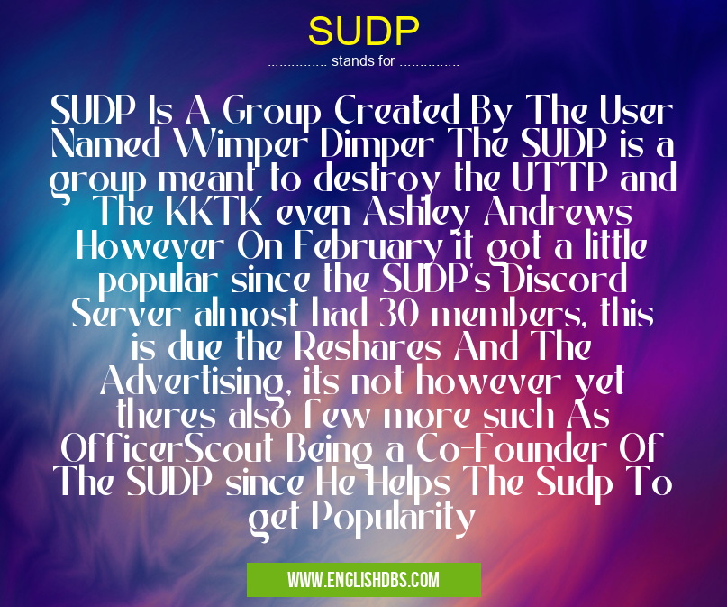 SUDP