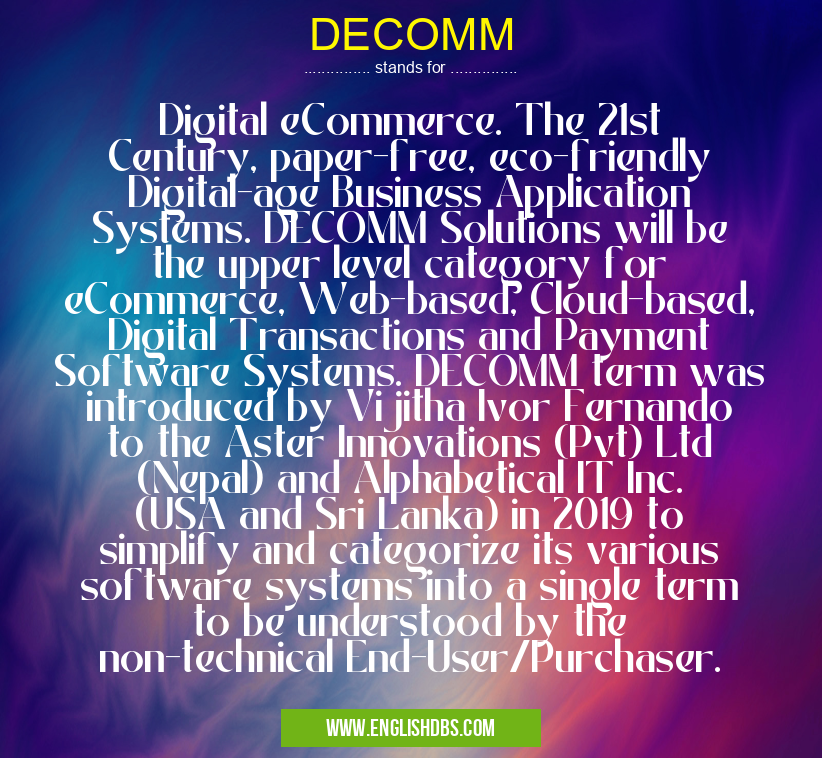 DECOMM