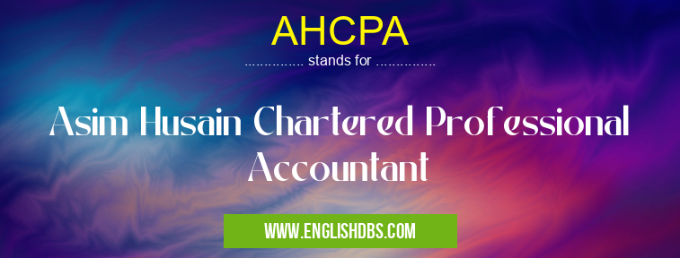AHCPA