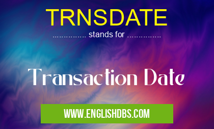 TRNSDATE