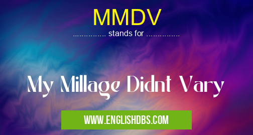 MMDV