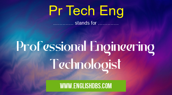 Pr Tech Eng