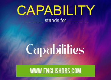 CAPABILITY