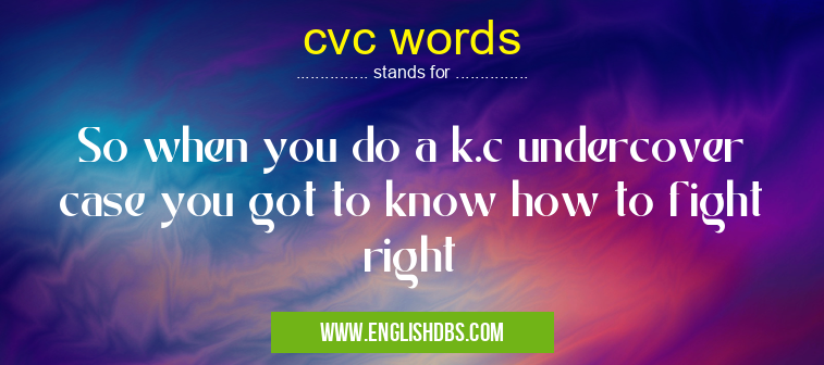 cvc words