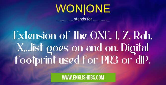WON|ONE