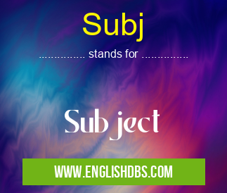 Subj