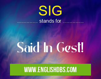 SIG