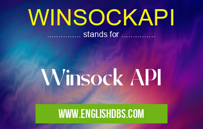 WINSOCKAPI
