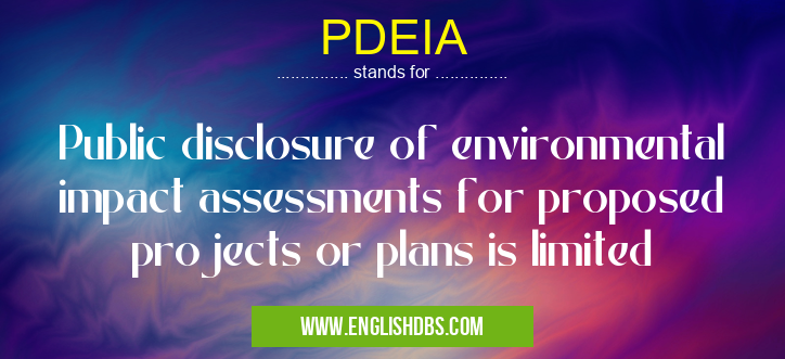 PDEIA