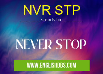 NVR STP