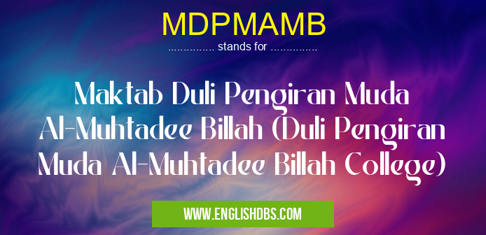 MDPMAMB