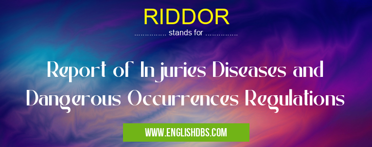 RIDDOR