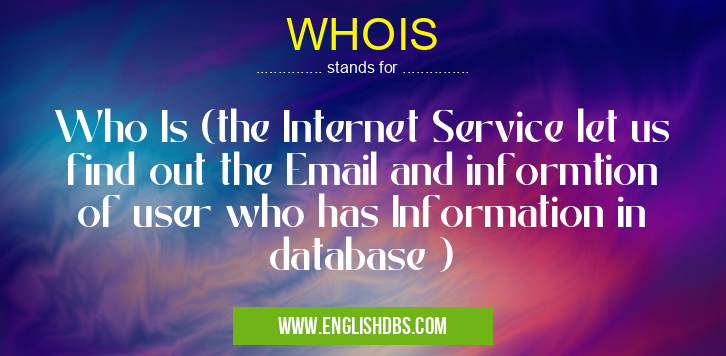 WHOIS