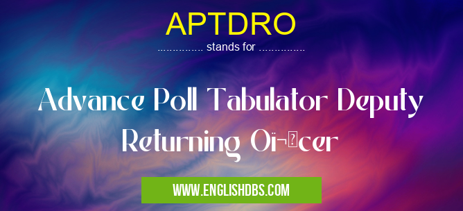 APTDRO
