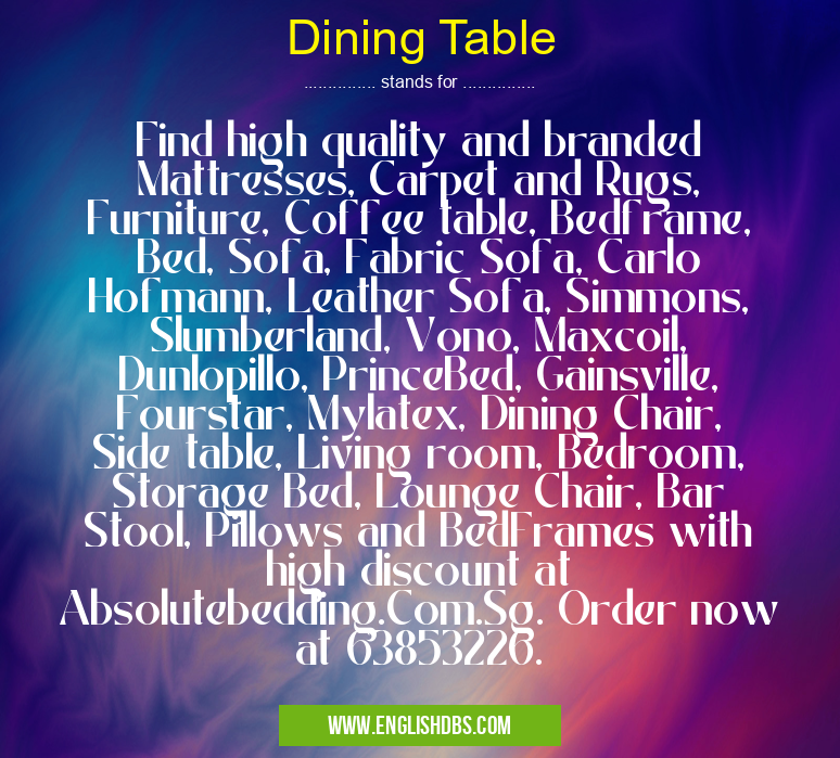 Dining Table