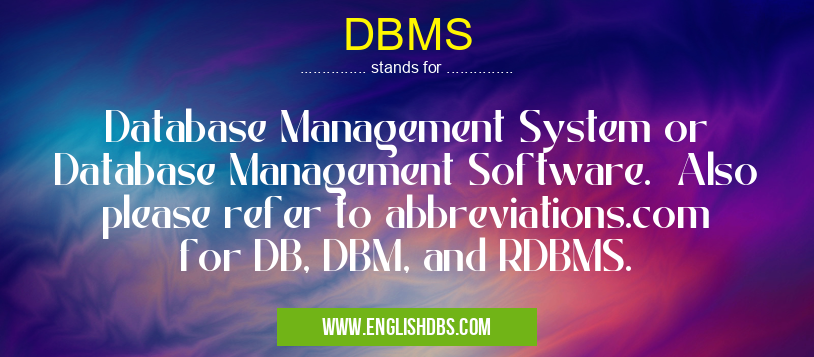 DBMS