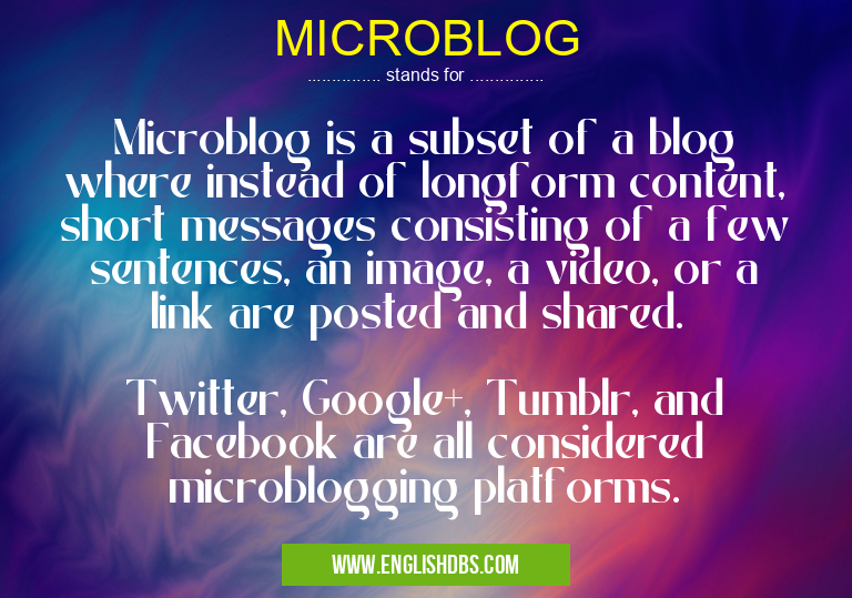 MICROBLOG