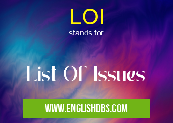 LOI