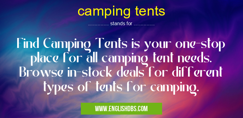 camping tents