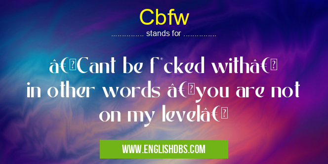 Cbfw