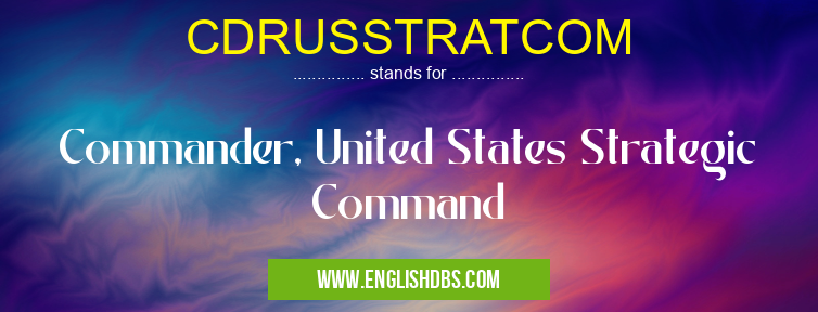 CDRUSSTRATCOM