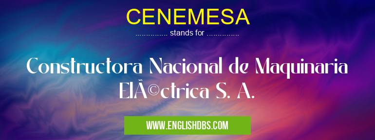 CENEMESA