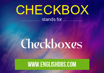 CHECKBOX