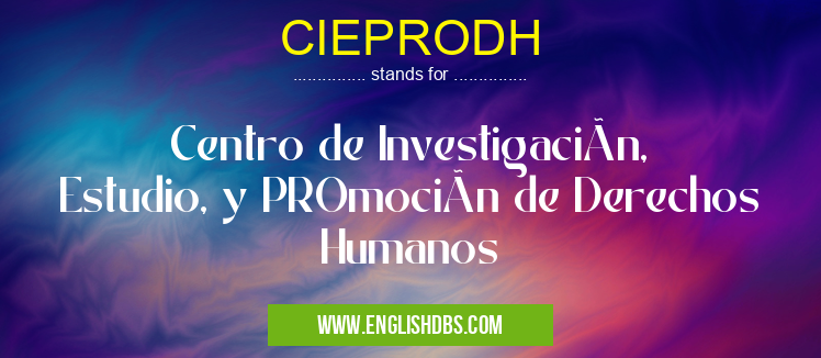 CIEPRODH
