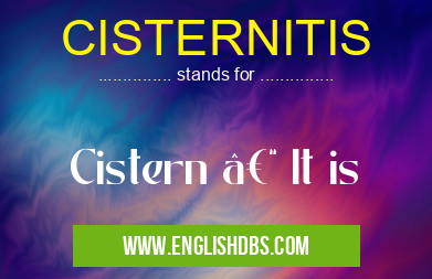 CISTERNITIS