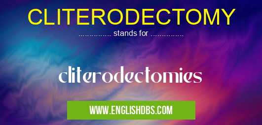 CLITERODECTOMY