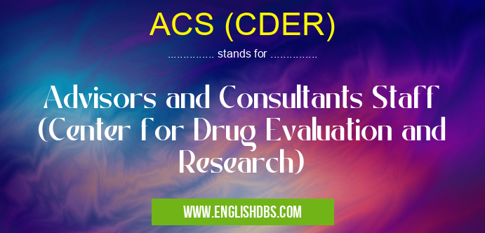 ACS (CDER)