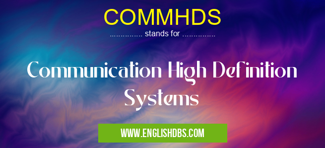 COMMHDS