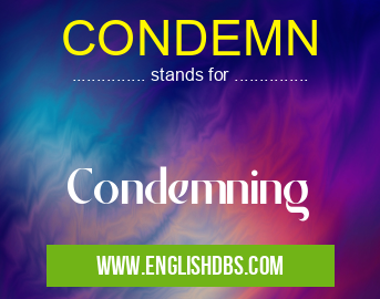 CONDEMN