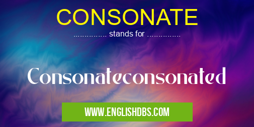 CONSONATE