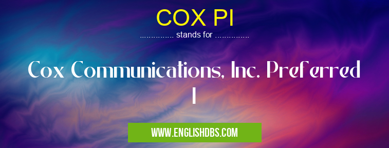COX PI