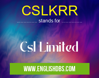 CSLKRR