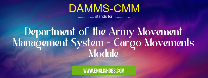 DAMMS-CMM