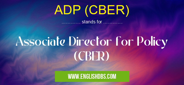 ADP (CBER)