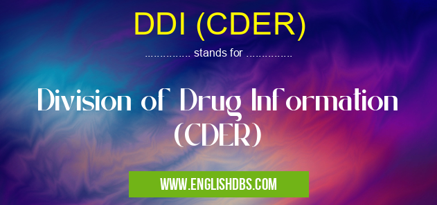 DDI (CDER)