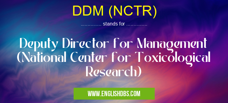DDM (NCTR)