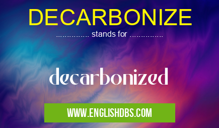 DECARBONIZE