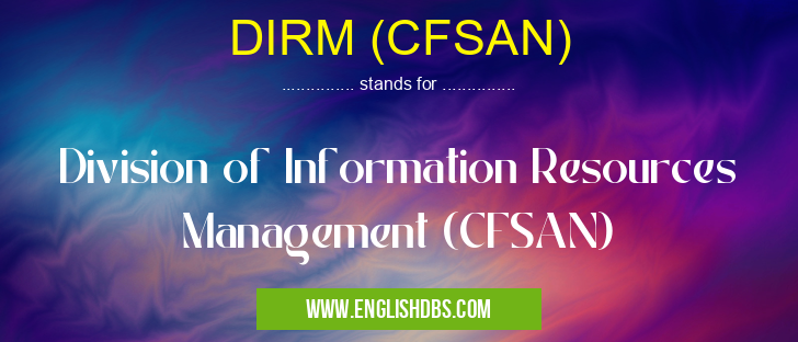 DIRM (CFSAN)